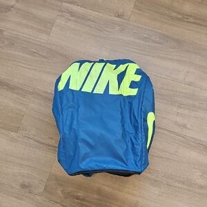 Nike Blue Backpack Duffle with Neon Yellow Logo